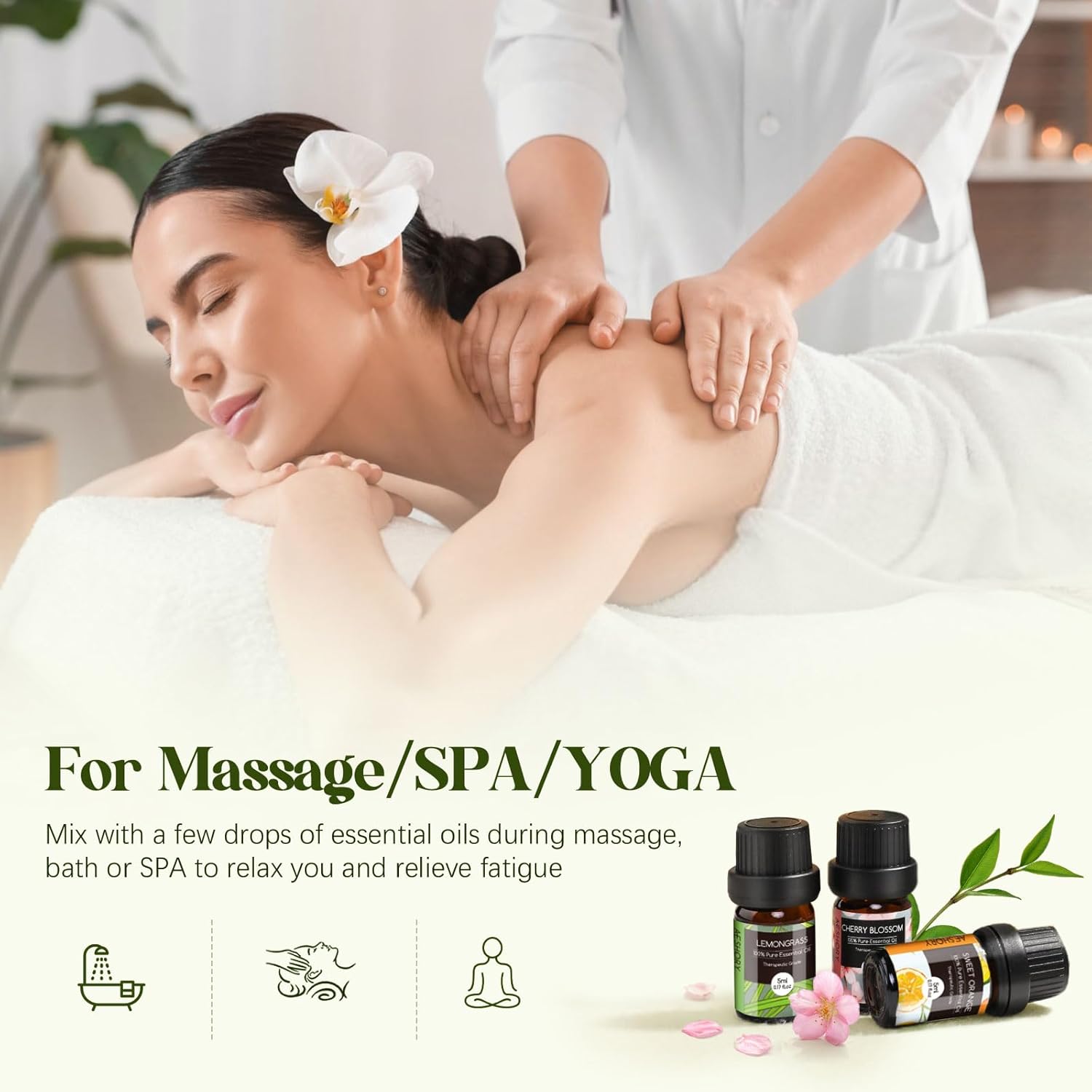 AESHORY Essential Oils Set – 26×5ml Pure Aromatherapy Oils for Diffusers, Massage, Skin & Hair Care, Candle Making