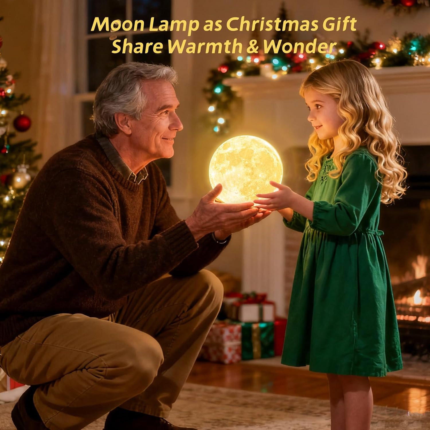 CPLA Moon Lamp Upgrade – 128-Color Remote & Touch Control 6" Lamp, Gift for Kids, Teens & Adults