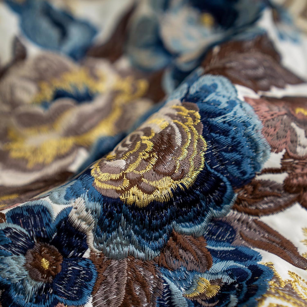 Alerfa Floral Velvet Throw Pillow Cover with Tassel – 16×24" European Embroidered Decorative Cushion Cover, Gray